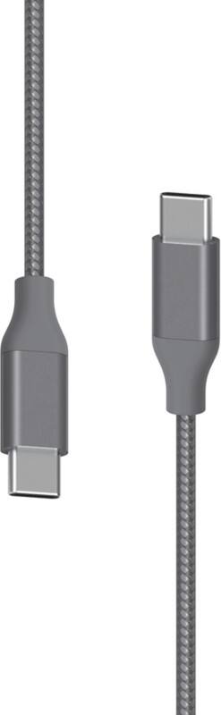 XLAYER 217088 1 x USB C male naar 1 x USB C male oplaadkabel 1.5m Grijs