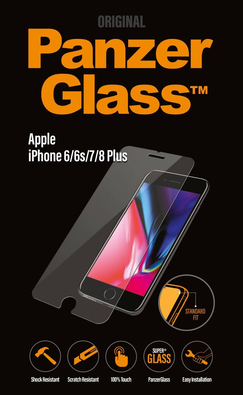 PanzerGlass Scherm beschermer Apple iPhone 6/6S/7/8 Plus Crystal Clear
