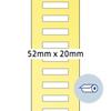 Herma 4066 Authentiek Multifunctionele etiketten Zelfklevend Wit 19.5 x 52 mm 5000 Labels
