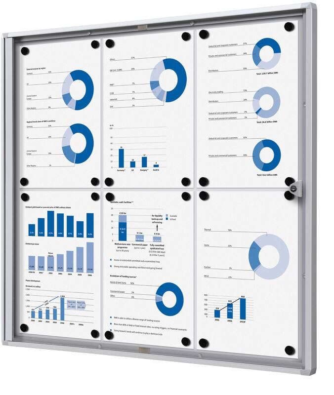 SHOWDOWN Economy Vitrine Wandmontage 71,1 (B) x 65,5 (H) cm Zilver