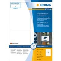 HERMA Weervaste outdoor folie-etiketten 9539 Wit A4 99,1 x 139 mm 40 Vellen à 4 Etiketten