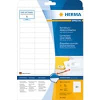 HERMA Correctie Etiketten 4226 Wit Rechthoekig A4 48,3 x 16,9 mm 25 Vellen van 64 Etiketten