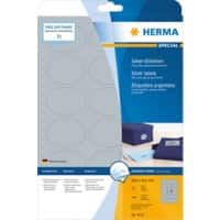 HERMA Zilver Etiketten 4116 Ovaal A4 58,4 x 42,3 mm 25 Vellen van 18 Etiketten