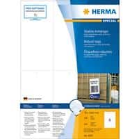 HERMA Labels 8047 Wit Rechthoekig A4 70 x 148,5 mm 100 Vellen van 6 Etiketten