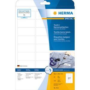 HERMA Naam Etiketten 4511 Wit Rechthoekig 63 x 29 mm 20 Vellen van 27 Etiketten