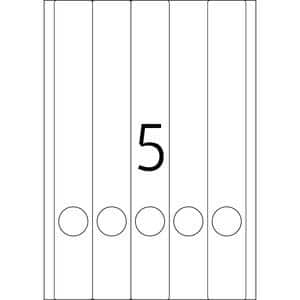 HERMA Inkjet etiketten 4830 Wit 38 x 297 mm 25 Vellen à 5 Etiketten