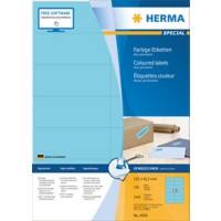 HERMA Gekleurde Etiketten 4558 Blauw Rechthoekig 105 x 42 mm 100 Vellen van 14 Etiketten