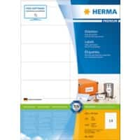 HERMA Laser Etiketten 4654 Klevend Wit 10,5 x 3,9 cm  100 Vellen à 14 Etiketten