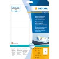 HERMA Laser Etiketten 10016 Klevend Wit 9,91 x 3,81 cm  25 Vellen à 14 Etiketten