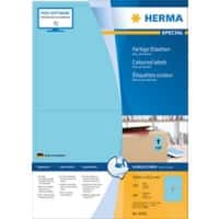 HERMA Gekleurde Etiketten 4568 Blauw Rechthoekig 199 x 143 mm 100 Vellen van 2 Etiketten