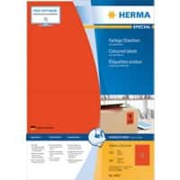 HERMA Gekleurde Etiketten 4567 Rood Rechthoekig 199 x 143 mm 100 Vellen van 2 Etiketten