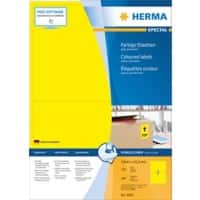 HERMA Gekleurde Etiketten 4565 Geel Rechthoekig 199 x 143 mm 100 Vellen van 2 Etiketten