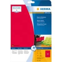 HERMA Gekleurde Etiketten 5156 Rood Ø 60 mm 20 Vellen van 12 Etiketten