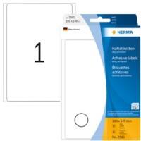 HERMA Etiketten 2580 Klevend Wit 100 x 149 mm  32 Vellen à 1 Etiketten