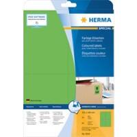 HERMA Gekleurde Etiketten 4564 Groen Rechthoekig 105 x 148 mm 20 Vellen van 4 Etiketten