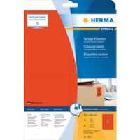 HERMA Gekleurde Etiketten 4562 Rood Rechthoekig 105 x 148 mm 20 Vellen van 4 Etiketten