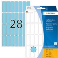 HERMA Multifunctionele Etiketten 2363 Blauw Rechthoekig 13 x 40 mm 32 Vellen van 28 Etiketten