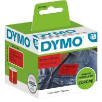 DYMO LW 2133399 Verzendetiketten Zelfklevend Zwart op Rood 54 mm (B) x 101 mm (L) 220 Etiketten
