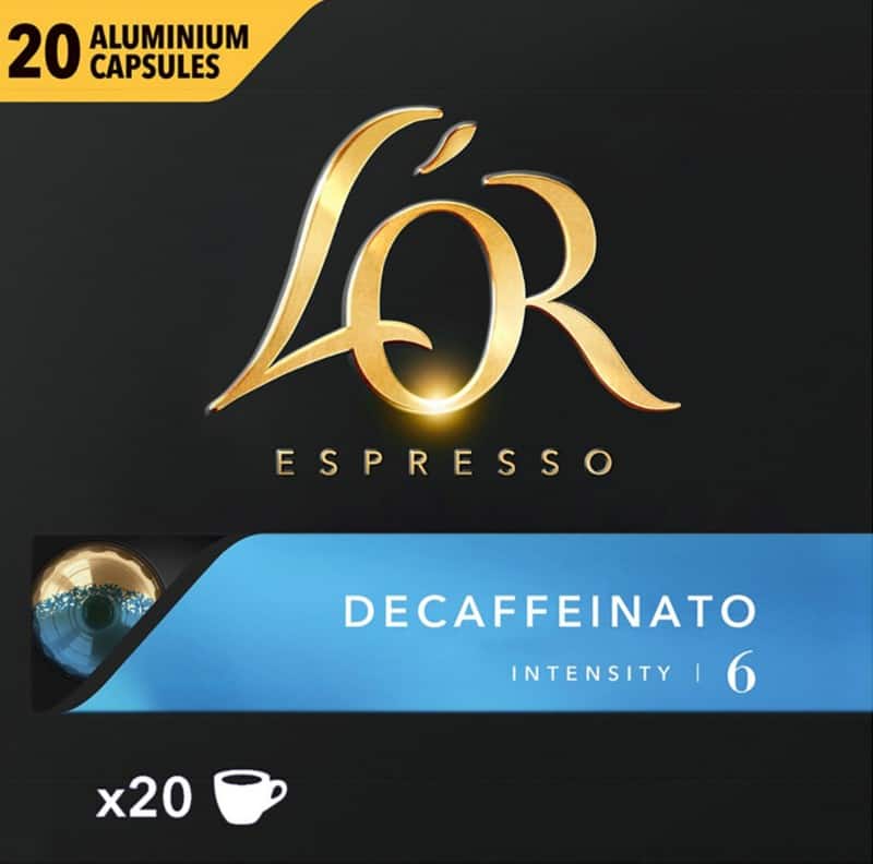 L’OR Zonder cafeïne Koffiecups Nespresso Capsules 20 Stuks à 5,2 g