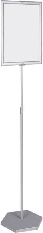 Bi-Office Displaystandaard A4 Aluminium Zilver