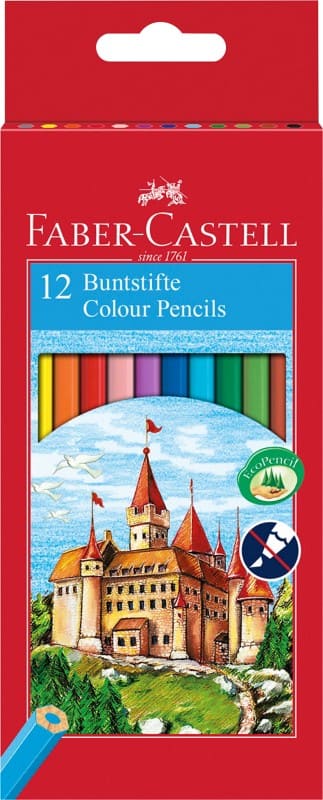 Faber-Castell Classic Colour Kleurpotloden Kleurenassortiment 12 Stuks