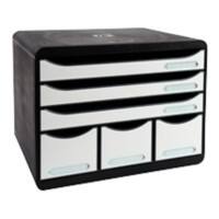 Exacompta Ladekastje met 6 lades Store-Box Maxi Kunststof Zwart, Wit 35,5 x 27 x 27,1 cm