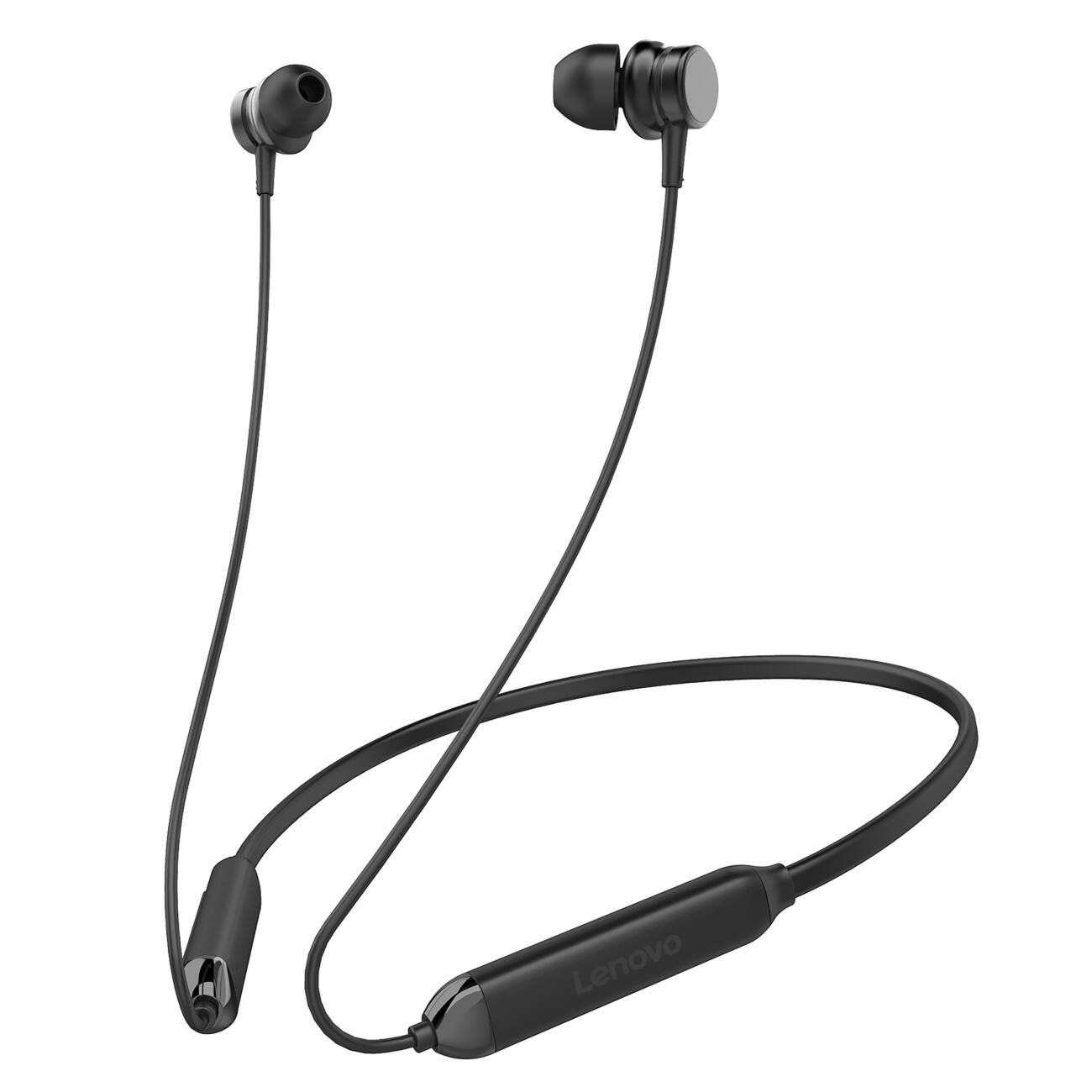 Lenovo Draadloze Headset HE15 Achter de nek Bluetooth met Microfoon Zwart