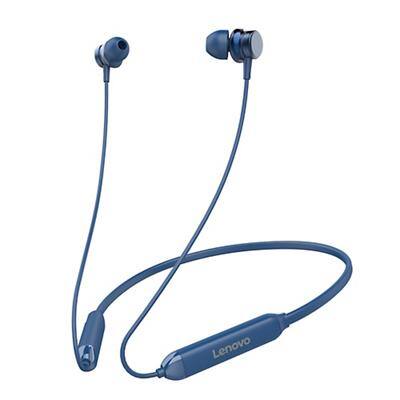 Lenovo HE15 draadloze headset met ruisonderdrukking achter de nek Bluetooth 5.0 Met microfoon blauw