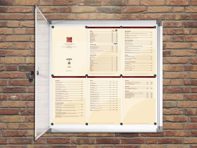 Office Marshal Mededelingenbord Wandmontage Email Zilver 620 x 660 x 15 mm