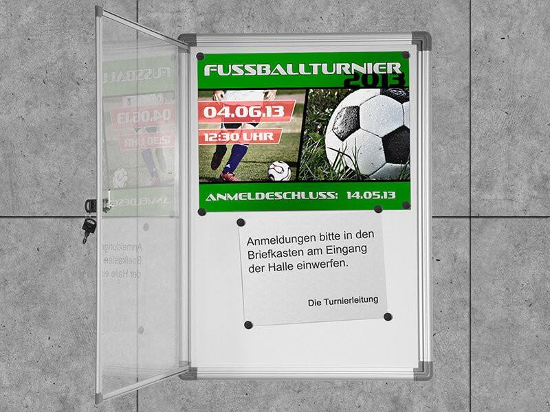 office marshal Prikbord Wandmontage 44 (B) x 31 (H) cm Zilver