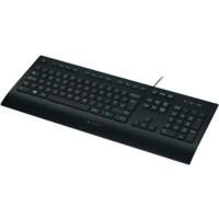 Logitech Toetsenbord Bedraad QWERTZ (DE) Zwart K280e
