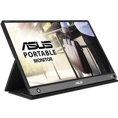 ASUS 39,6 cm (15,6") LED Monitor MB16AHP Grijs, zwart