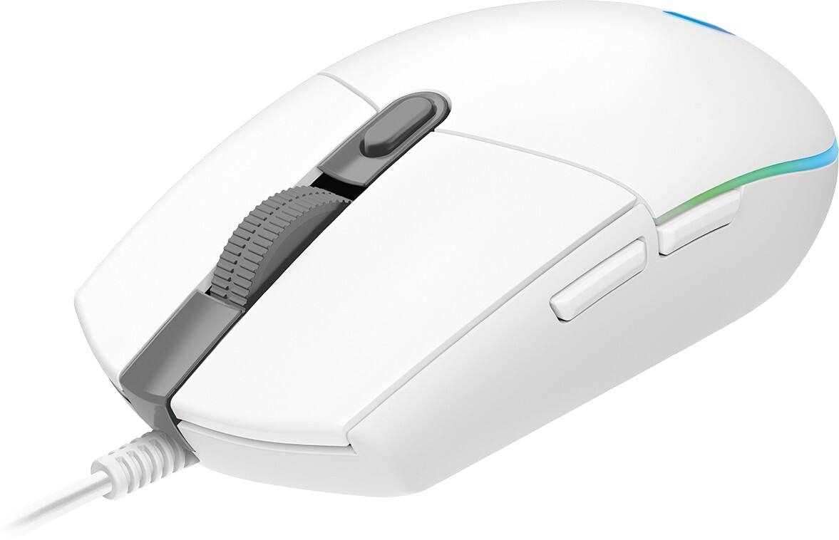 Logitech G102 LightSync Gaming-muis Bedraad Zonder bluetooth Wit