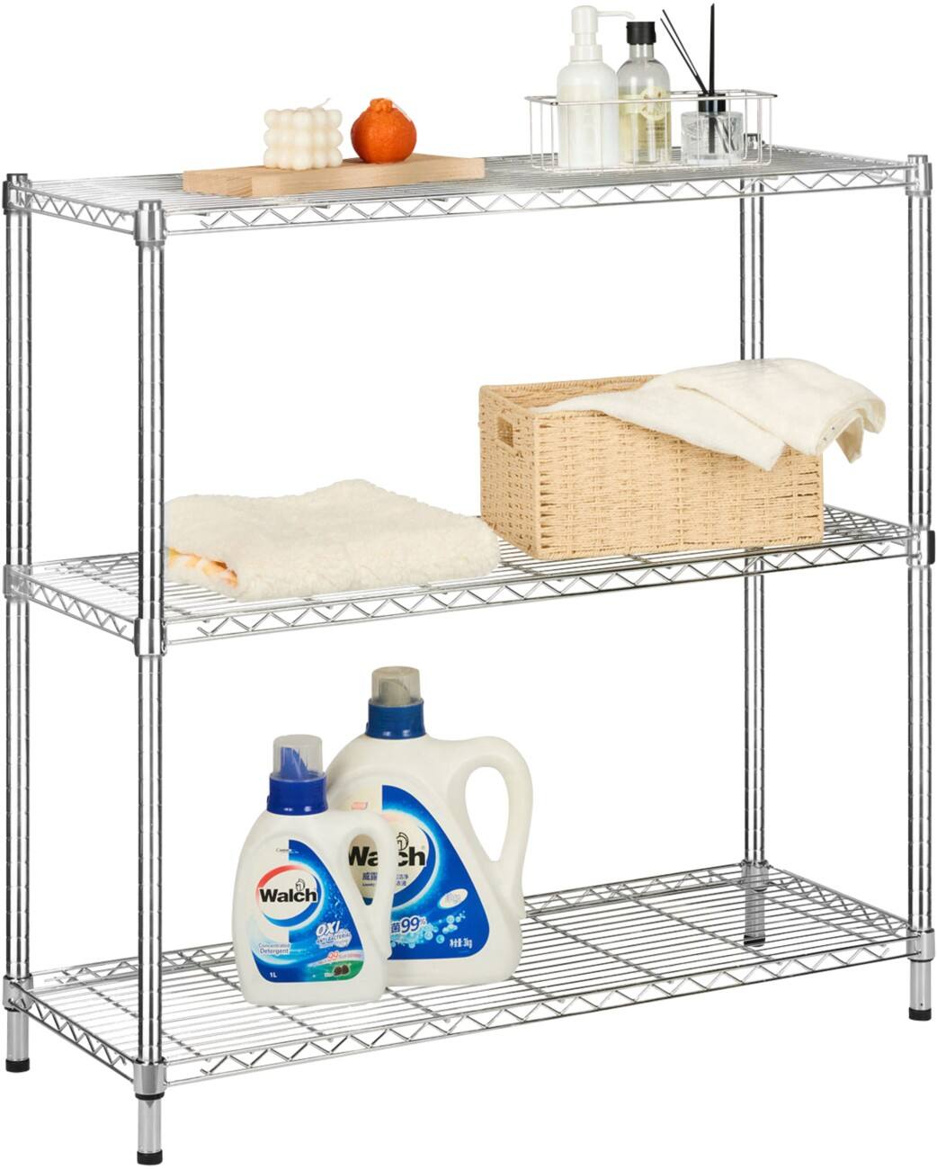 MAMMUT Stellingkast Everest Staal Chrome 900 x 350 x 900 mm