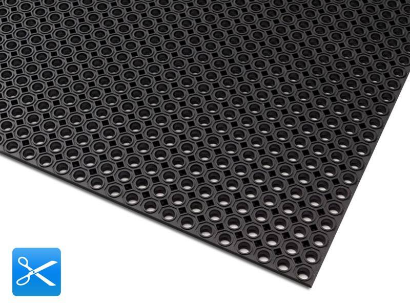 ETM Mat Octo Roll Rubbermat Zwart 1000 x 1.500 mm