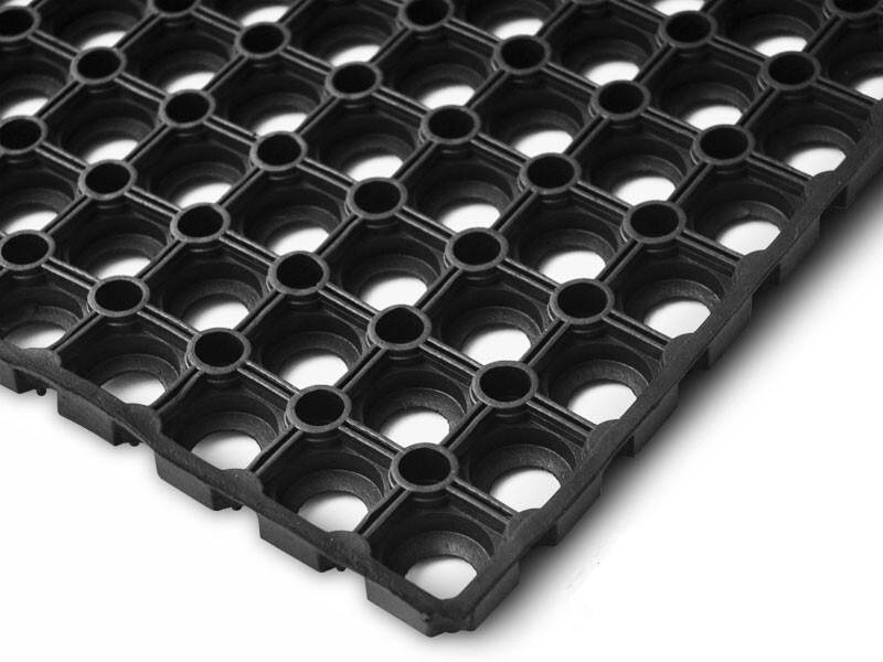 ETM Vloermat Octo Door Rubber Zwart 800 x 600 mm