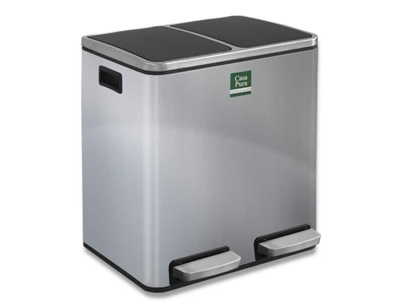 Casa Pura Felix Pedaalemmer PP (Polypropeen), RVS (Roestvrij staal) 2 x 30 l