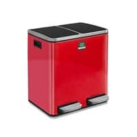 Casa Pura Felix Pedaalemmer PP (Polypropeen), RVS (Roestvrij staal) Rood 58,5 x 65 cm