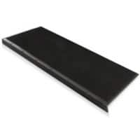 FLOORDIREKT STEP Trapmat Santiago Rubber Zwart 250 x 750 mm