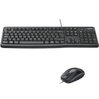 Logitech Toetsenbord en muis Draadloos QWERTY zonder bluetooth Zwart MK120
