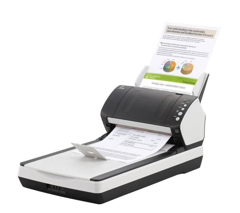 Fujitsu FI-7240 A4 Flatbed Scanner 600 x 600 dpi Wit, zwart