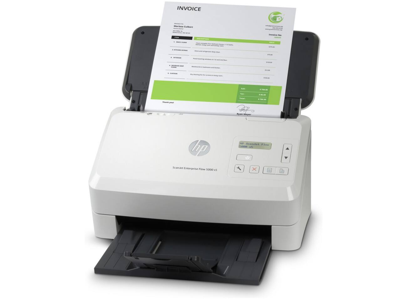 HP Scanner Scanjet Enterprise Flow 5000 s5 Wit A4