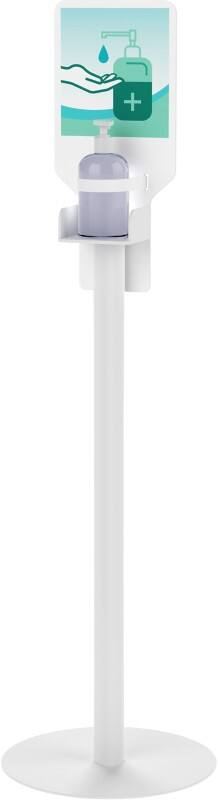 Paperflow Pompflacon Hydro-Alcoholische Gel Display Wit Staand Navulbaar