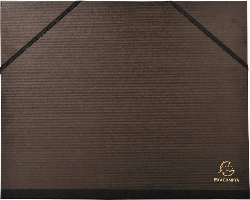 Exacompta Tekenmap 547100E Karton 260mm x 330mm Zwart Verpakking van 10