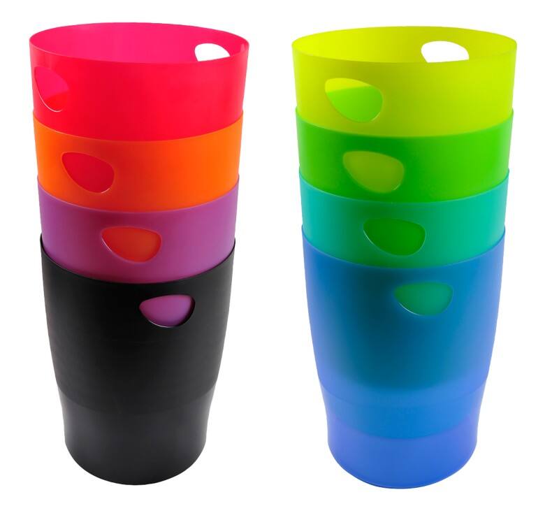 Exacompta Prullenbak 15 l Lichtgrijs Ecobin 8 Stuks