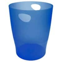 Exacompta Prullenbak 15 l Blauw, transparant Ecobin 8 Stuks