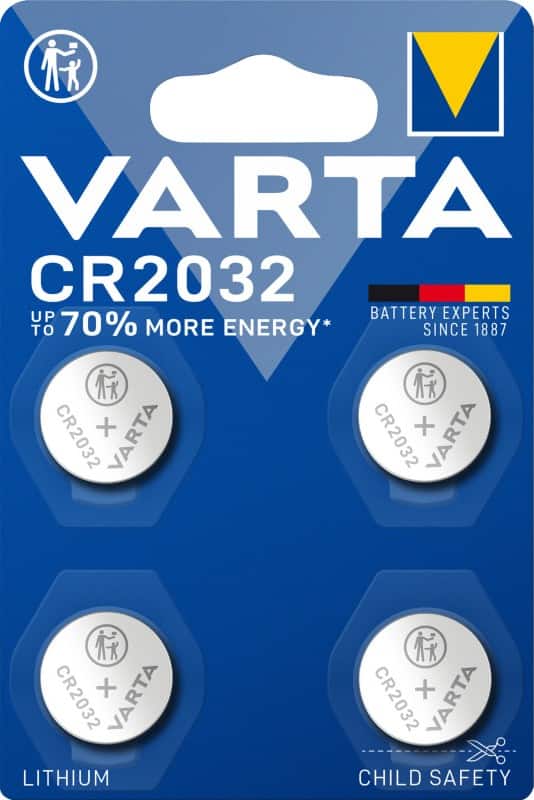 VARTA Knoopcelbatterijen Electronics CR2032 Lithium Mangaandioxide (Li-MnO2) 3 V 4 Stuks