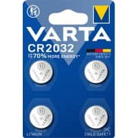 VARTA Knoopcelbatterijen Electronics CR2032 Lithium Mangaandioxide (Li-MnO2) 3 V 4 Stuks