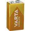 VARTA Batterij 6LR61 Longlife Extra Alkaline 9 V