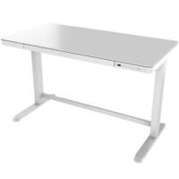 Euroseats Zit-Sta bureau Wit Melkglas 602 x 1202 mm – 720 x 1210 mm